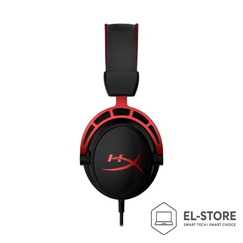 Hewlett-Packard Zestaw słuchawkowy do gier HyperX Cloud Alpha czarno-czerwony, Przewodowy, 13 - 27000 Hz, Gaming, 298 g, Czerwony