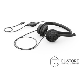 Logitech Logitech H390 USB Zestaw słuchawkowy Przewodowa Opaska na głowę Połączenia/muzyka USB Type-C Czarny