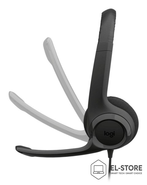 Logitech Logitech H390 USB Zestaw słuchawkowy Przewodowa Opaska na głowę Połączenia/muzyka USB Type-C Czarny