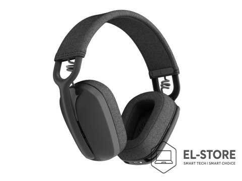 Logitech Logitech Zone Vibe Wireless Zestaw słuchawkowy Bezprzewodowy Opaska na głowę Połączenia/muzyka USB Type-C Bluetooth Grafitowy
