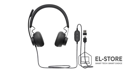 Logitech Zestaw słuchawkowy Logitech Zone Wired Earbuds USB Teams