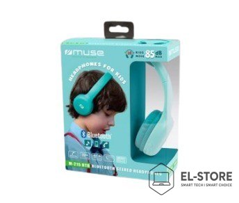 Muse Muse M-215 BTB słuchawki/zestaw słuchawkowy Bezprzewodowy Opaska na głowę Muzyka Bluetooth Niebieski