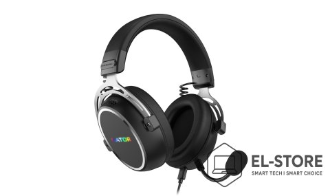 No name HATOR Hypergang 3 USB Zestaw słuchawkowy Przewodowy i Bezprzewodowy Opaska na głowę Gaming USB Type-C / USB Type-A Bluetooth Cza