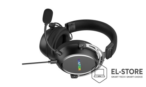 No name HATOR Hypergang 3 USB Zestaw słuchawkowy Przewodowy i Bezprzewodowy Opaska na głowę Gaming USB Type-C / USB Type-A Bluetooth Cza