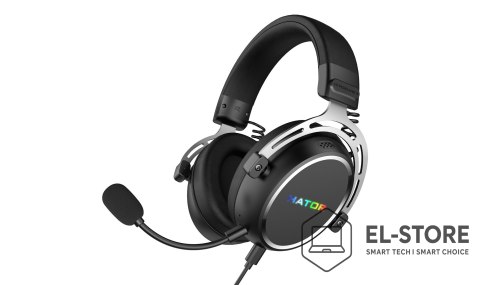 No name HATOR Hypergang 3 USB Zestaw słuchawkowy Przewodowy i Bezprzewodowy Opaska na głowę Gaming USB Type-C / USB Type-A Bluetooth Cza