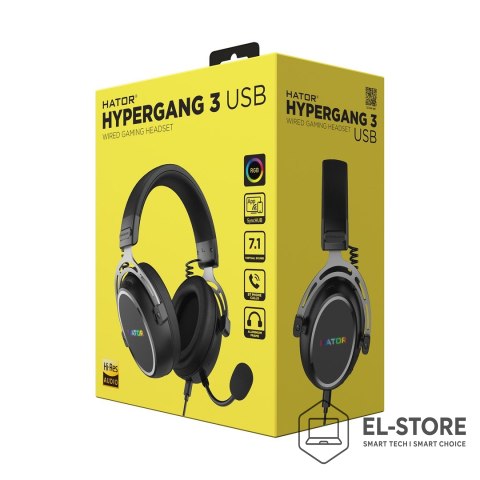 No name HATOR Hypergang 3 USB Zestaw słuchawkowy Przewodowy i Bezprzewodowy Opaska na głowę Gaming USB Type-C / USB Type-A Bluetooth Cza