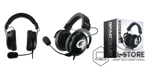 No name QPAD QH-91 Zestaw słuchawkowy Przewodowa Opaska na głowę Gaming Czarny