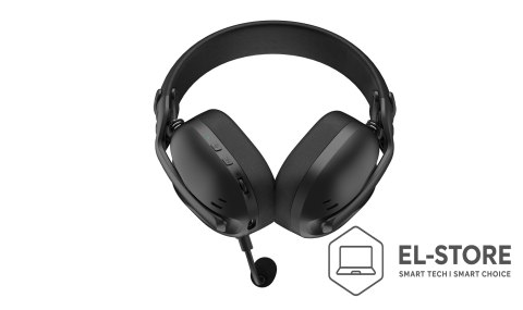 No name Słuchawki dla graczy Hator Hyperpunk 3 Wireless bezprzewodowe czarne