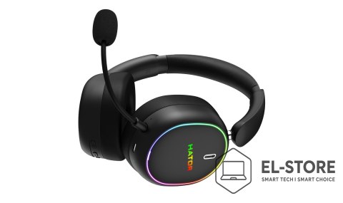 No name Słuchawki dla graczy Hator Phoenix 2 Wireless bezprzewodowe czarne