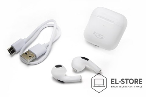 No name Xoro KHB 30 Zestaw słuchawkowy True Wireless Stereo (TWS) Douszny Połączenia/Muzyka/Sport/Codzienność Bluetooth Biały