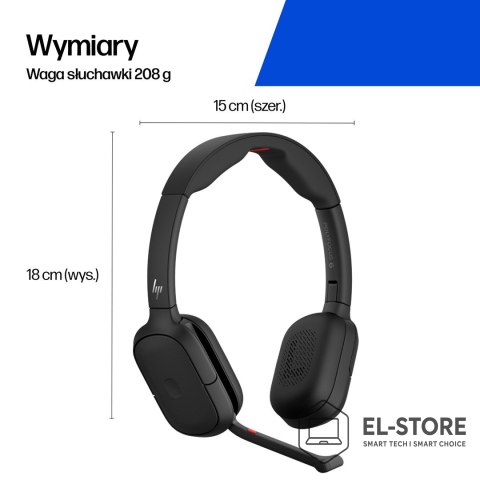 POLY HP Poly Składany stereofoniczny zestaw słuchawkowy Bluetooth Focus 625 Fold