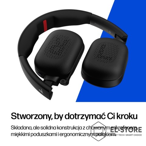 POLY HP Poly Składany stereofoniczny zestaw słuchawkowy Bluetooth Focus 625 Fold