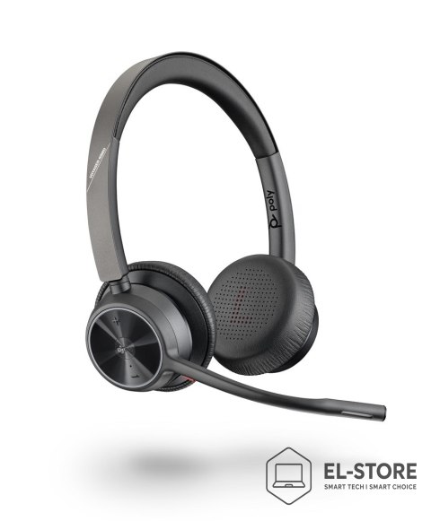 POLY POLY Zestaw słuchawkowy Voyager 4320 z certyfikatem Microsoft Teams USB-C + adapter BT700