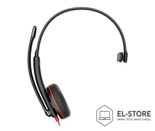 POLY Poly Blackwire 3210 Monaural USB-C Headset +USB-C/A Adapter