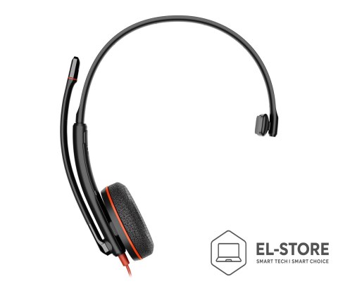 POLY Poly Blackwire 3210 Monaural USB-C Headset +USB-C/A Adapter