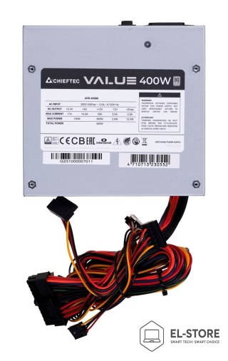 Chieftec ZASILACZ CHIEFTEC SERIA VALUE APB-400B8 400W