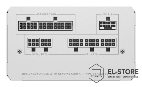 Corsair Corsair RMe Series RM850e moduł zasilaczy 850 W 20+4 pin ATX ATX Biały