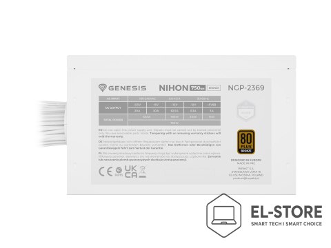GENESIS GENESIS Nihon 750NM moduł zasilaczy 750 W 20+4 pin ATX ATX Czarny