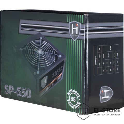 Inter-Tech Zasilacz Inter-Tech HIPOWER SP-650 650W 20+4 pin ATX ATX Czarny