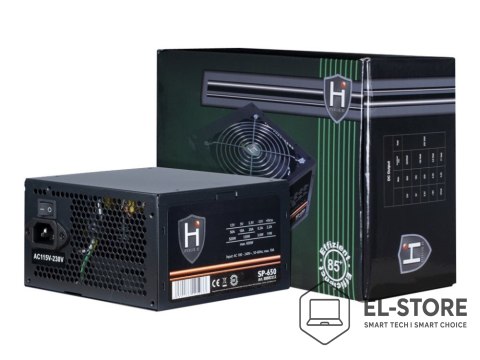 Inter-Tech Zasilacz Inter-Tech HIPOWER SP-650 650W 20+4 pin ATX ATX Czarny