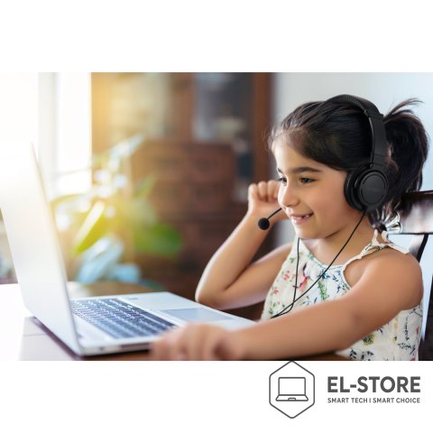 Kensington Kensington K33065WW słuchawki/zestaw słuchawkowy Przewodowa Opaska na głowę Biuro/centrum telefoniczne USB Typu-A Czarny