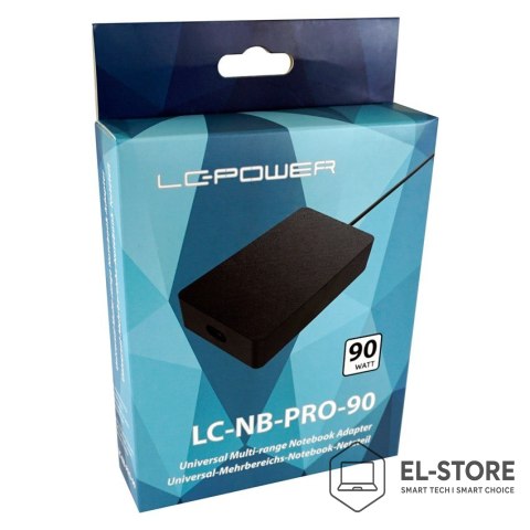 LC-POWER LC-Power LC-NB-PRO-90 adapter zasilający/ inwentor Wewnętrzna 90 W Czarny