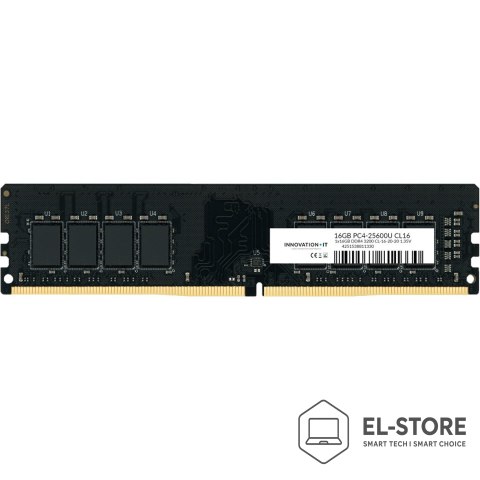 No name Pamięć RAM DDR4 3200 16GB Innovation IT CL16-20-20 1.35V LD 8-Chip