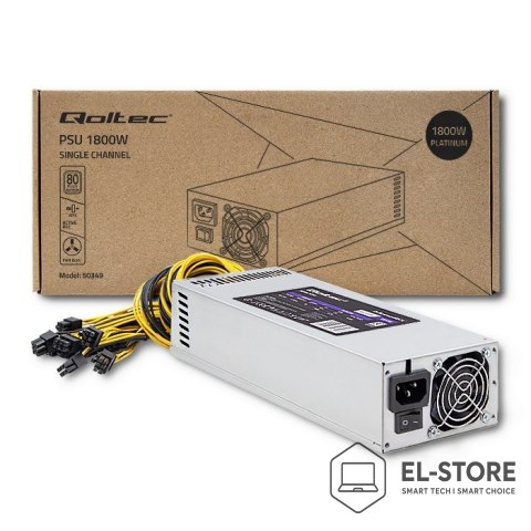 Qoltec Qoltec 50349 moduł zasilaczy 1800 W ATX Szary