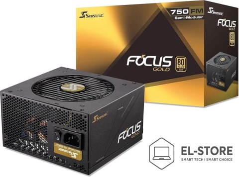 Seasonic Seasonic Focus Gold 750 moduł zasilaczy 750 W 20+4 pin ATX ATX Czarny