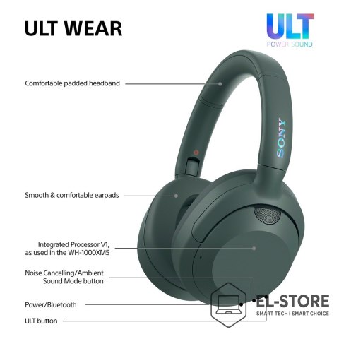 Sony Słuchawki bezprzewodowe SONY WH-ULT900NH Szare