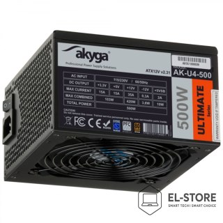 Akyga Akyga AK-U4-500 moduł zasilaczy 500 W 20+4 pin ATX ATX Czarny