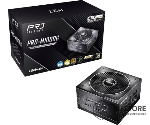 Asrock Zasilacz Asrock PRO-M1000G 1000W 80 PLUS Gold
