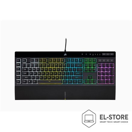 Corsair Korsarz | Gumowa kopuła | K55 RGB PRO | Klawiatura do gier | Klawiatura do gier | Światło LED RGB | Stany Zjednoczone | Przewodo