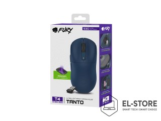 FURY Mysz dla graczy Fury Tanto T4 12000DPI RGB granatowa gamingowa bezprzewodowa