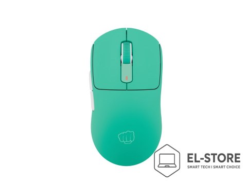FURY Mysz dla graczy Fury Tanto T4 12000DPI RGB miętowa gamingowa bezprzewodowa