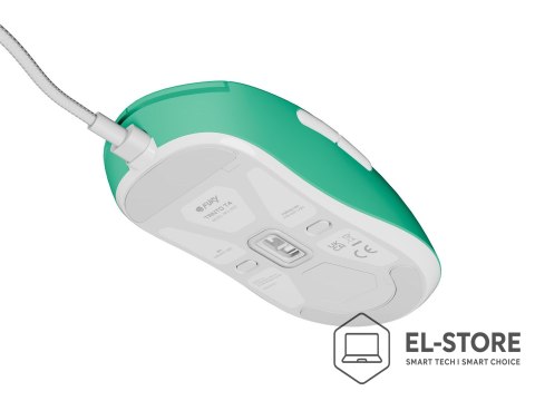 FURY Mysz dla graczy Fury Tanto T4 12000DPI RGB miętowa gamingowa przewodowa