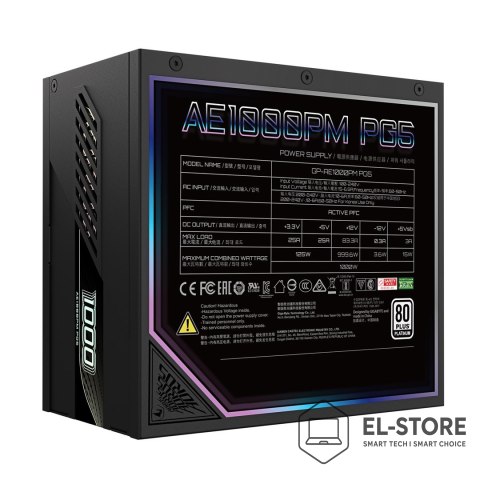 Gigabyte Zasilacz Gigabyte Aorus Elite Platinum ATX 3.1 1000W