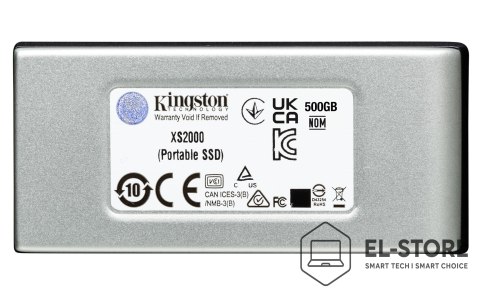 Kingston Dysk zewnętrzny SSD Kingston XS2000 (1TB; USB 3.2; srebrny; SXS2000/1000G)
