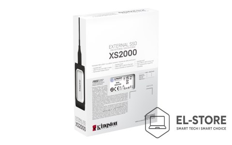 Kingston Dysk zewnętrzny SSD Kingston XS2000 (1TB; USB 3.2; srebrny; SXS2000/1000G)