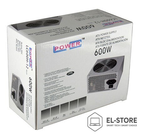 LC-POWER Zasilacz LC-POWER LC600H-12 (600 W; Aktywne; 120 mm)