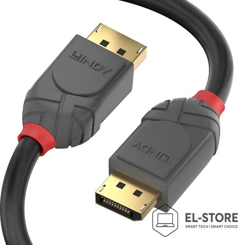 LINDY Lindy 36485 kabel DisplayPort 7,5 m Czarny
