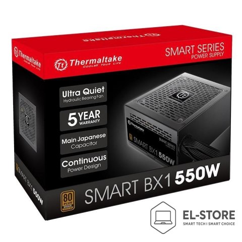 Thermaltake Zasilacz Thermaltake Smart BX1 PS-SPD-0550NNSABE-1 (550 W; Aktywne; 120 mm)