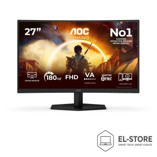 AOC AOC G4 27" IPS FHD 180Hz monitor komputerowy 68,6 cm (27") 1920 x 1080 px Full HD LCD Czarny, Czerwony