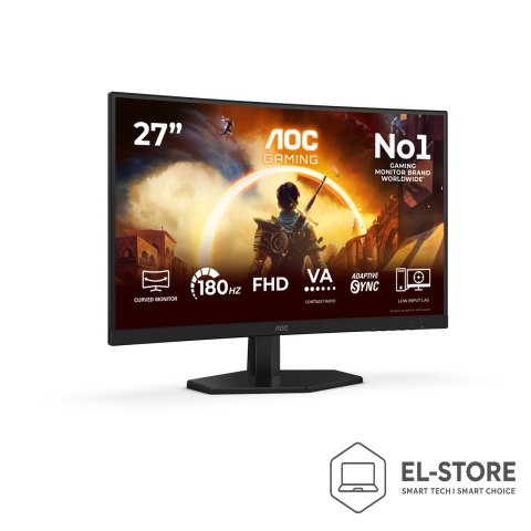 AOC AOC G4 27" IPS FHD 180Hz monitor komputerowy 68,6 cm (27") 1920 x 1080 px Full HD LCD Czarny, Czerwony