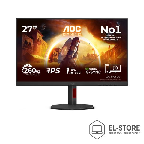AOC AOC G4 27G4ZR/69 monitor komputerowy 68,6 cm (27") 1920 x 1080 px Czarny, Czerwony