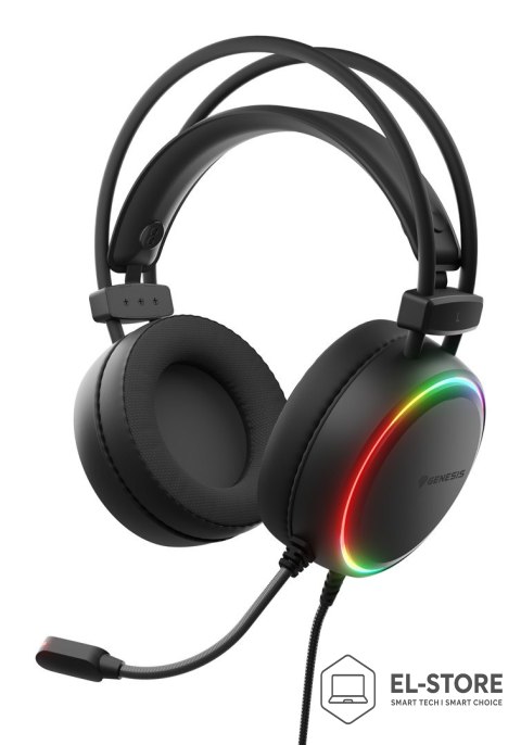 GENESIS Słuchawki/zestaw słuchawkowy GENESIS NSG-2307 przewodowa opaska na głowę gaming USB typu-A czarny