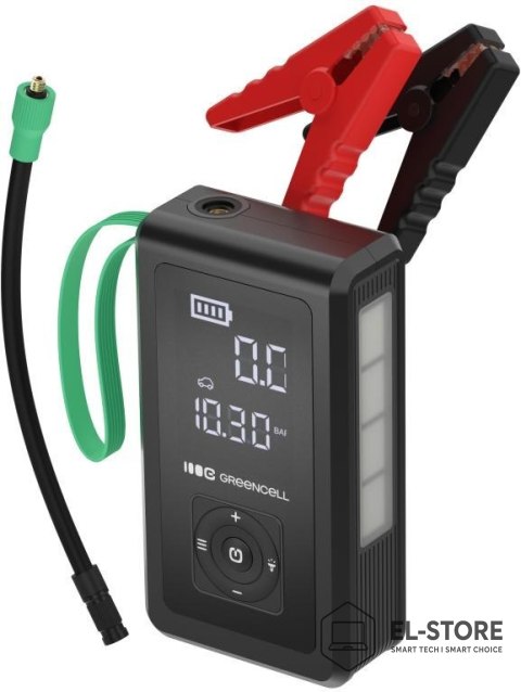 Green Cell GREEN CELL POWERBANK/BOOSTER/CAR JUMP STARTER/POMPKA POWERBOOST AIR 8000MAH 1000A - Z KOMPRESOREM