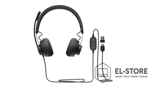 Logitech Zestaw słuchawkowy Logitech Zone Wired Earbuds USB Teams