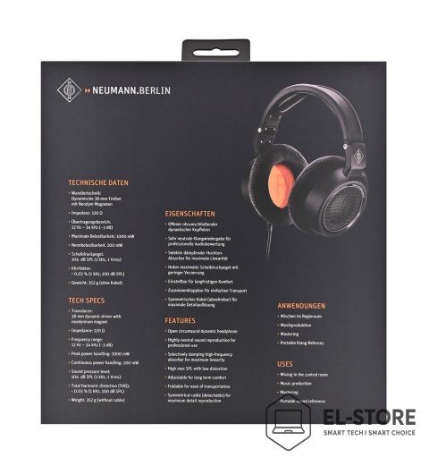 NEUMANN Neumann NDH 30 Black Edition - Słuchawki studyjne otwarte