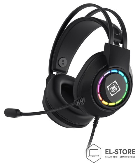 No name Deltaco Gaming GAM-168 słuchawki/zestaw słuchawkowy Przewodowa Opaska na głowę USB Typu-A Czarny